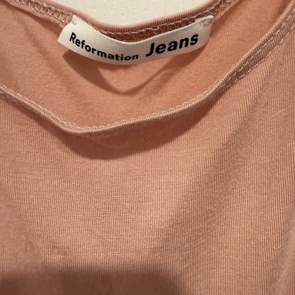 Reformation Rue Knit Blush Pink Midi Dress Size Large. - Picture 5 of 6